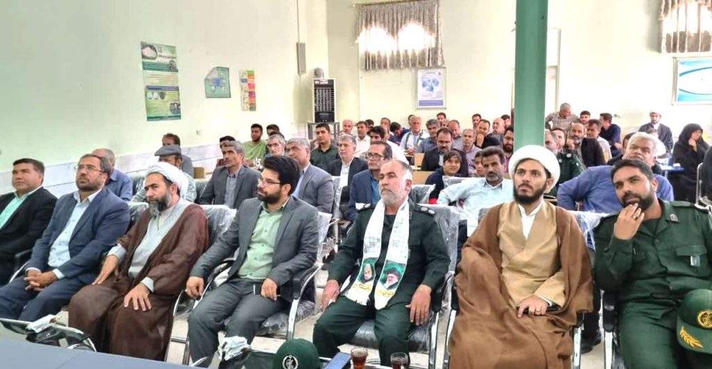 مراسم تکریم و معارفه فرمانده حوزه مقاومت بسیج ارسک