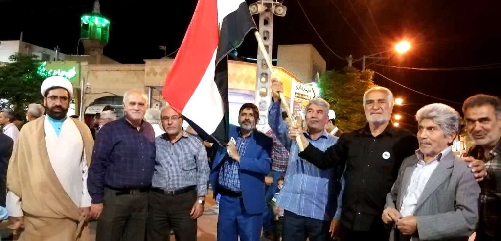 تجمع و جشن بزرگ طوفان الاقصی در میدان امام خمینی بشرویه