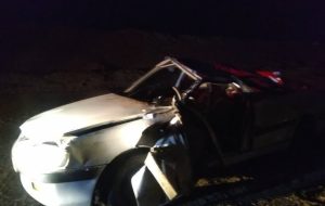 واژگونی خودروی پژو پارس در کیلومتر یک محور فردوس – بشرویه با یک نفر فوتی