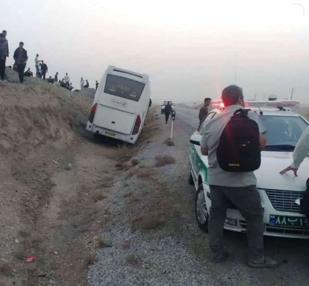اتوبوس بدون ترمز با اقدام پلیس متوقف شد