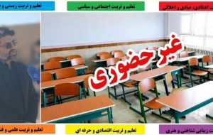 شاکری: فردا (شنبه) آموزش در مدارس شهرستان بشرویه غیرحضوری می باشد