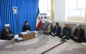 دیدار مسئولین شهرستان بشرویه با آیت الله عبادی نماینده ولی فقیه در استان خراسان جنوبی