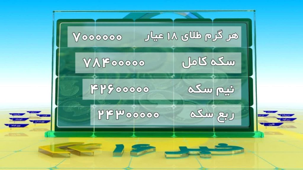 قیمت طلا در ۳۰ تیر ۱۴۰۴
